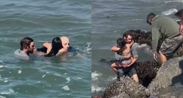 Hero Surf Coach Rescues Father And Daughter Caught In Rip Current