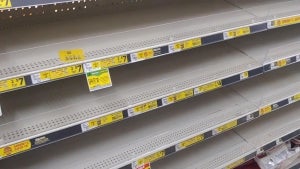 Grocery Shelves Are Emptying Fast Due to Omicron Variant Surge