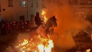 Horses in Spain Jump Through Fire to Purify Themselves for the Upcoming Year