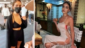 Olivia Culpo Poses in Sexy Cutout Dress After Airline Asks Her to Cover Up