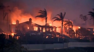 Wildfire Sweeps Through Exclusive Mansion Enclave in Orange County, California