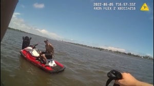 Suspected Jet Ski Thief Needs Help to Surrender Because He Can’t Swim