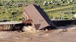 Home Inside Yellowstone National Park Falls Into River as Region Battles Flooding