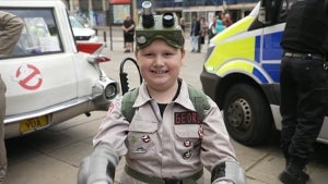 8-Year-Old With Heart Condition Morphs Into Ghostbuster in London