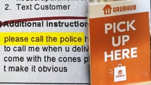 Woman Rescued From Rape After Writing ‘Call Police’ on Grubhub Order