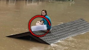 17-Year-Old Kentucky Girl and Her Dog Rescued After Waiting 5 Hours on Rooftop