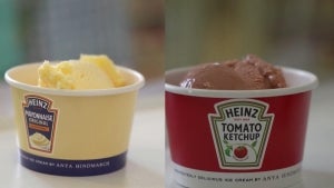 Condiment-Flavored Ice Cream Makes Sweet Treats Out of Mayo and Ketchup