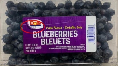 Dole blueberries on recall. 