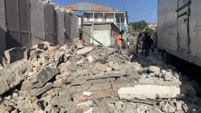 Damage from the 2021 Haiti earthquake