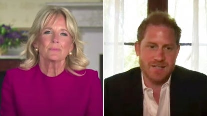 First Lady Jill Biden and Prince Harry appeared at the Monday virtual event.