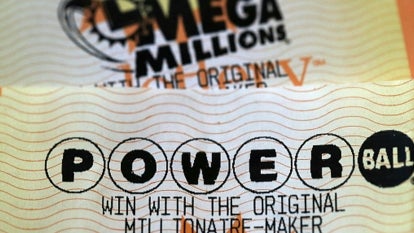A stock image of a Powerball ticket. 