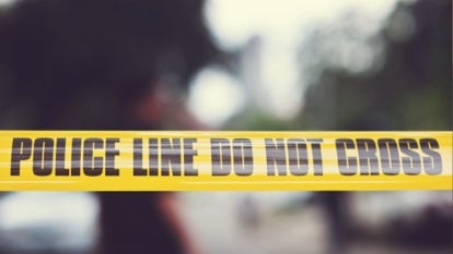 A stock image of police tape.