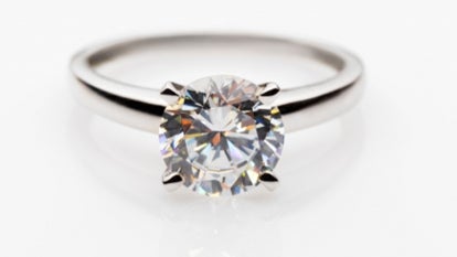 A stock image of a diamond ring. 