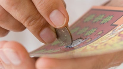 A stock image of a scratch off ticket