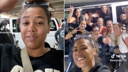 One woman on the 13-person road trip documented their journey on TikTok.