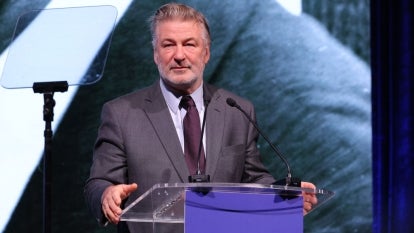 Alec Baldwin speaks onstage at the 2022 Robert F. Kennedy Human Rights Ripple of Hope Gala at New York Hilton on December 6, 2022 in New York City.