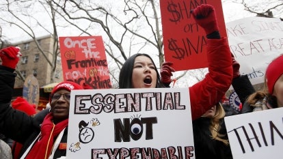 Nurses across New York City are continuing to urge for better working conditions. 