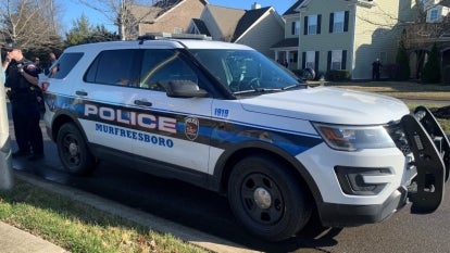 parked Murfreesboro TN Police Department police car