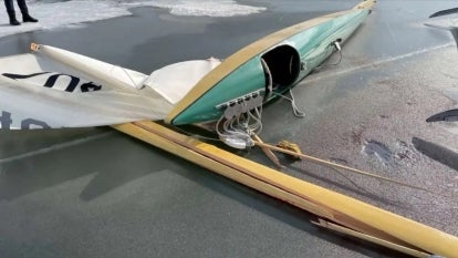 Ice Sailboat Crash
