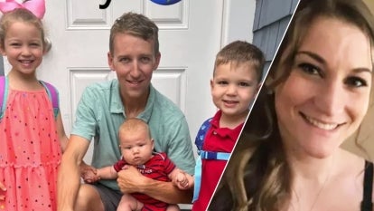 From left to right: daughter Cora Clancy, husband Patrick Clancy, infant son Callan Clancy, son Dawson Clancy, mom Lindsay Clancy.