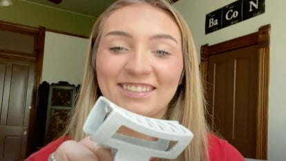 Paisley Riley, 18, white, blond hair, wearing red tshirt