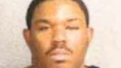 Steffon Mitchell mugshot, Black man, mustache