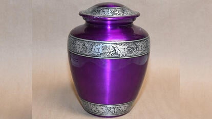 An urn was discovered on the side of the road in South Carolina.