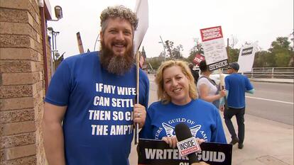 Striking Writers Try to Find Love on Picket Lines