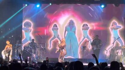 Bebe Rexha Returns to Stage After Being Hit by Phone