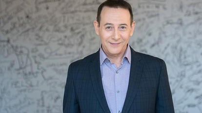 Actor Paul Reubens attends the AOL Build Speaker Series to discuss "Pee-wee's Big Holiday" at AOL Studios In New York on March 25, 2016 in New York City.
