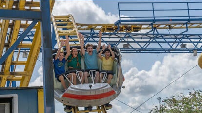 Revelers on Galaxy Spin 