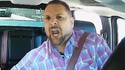 Released dashcam of an out-of-control 42-year-old driver.