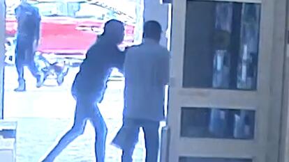 man punched in face at Walmart