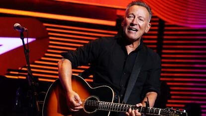 Bruce Springsteen performs live.