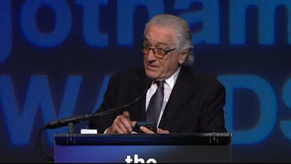 Robert De Niro Giving His Speech at Gotham Awards Ceremony