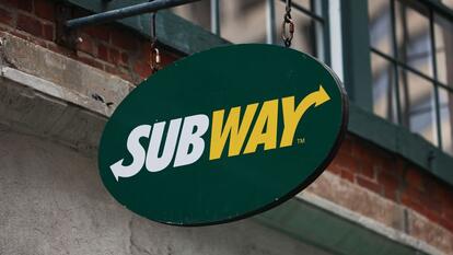 A Subway sandwich store signage