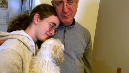 Freed Hamas Hostage Mia Leimberg With Her Dog