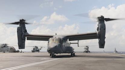 The Osprey V-22 aircraft has been grounded by the US Military.