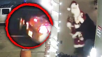 Life-sized Santa stolen off a front porch.