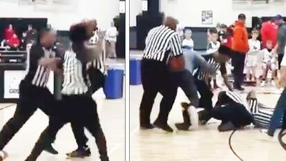 4th grade basketball referees fight