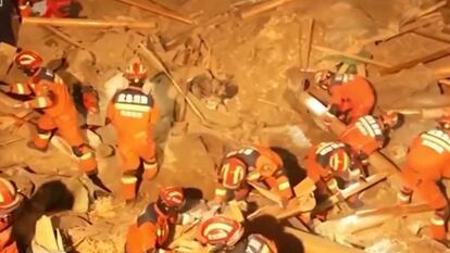 Rescuers are working after a 6.2 magnitude earthquake has left at least 120 people dead in China.