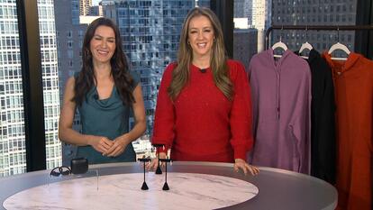 Megan Alexander and MorningSave Representative Standing at Table