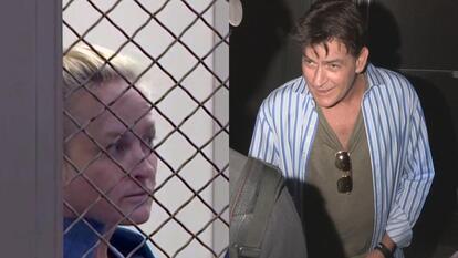 Electra Schrock and Charlie Sheen