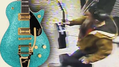 guitar / man holding guitar