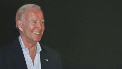 Joe Biden with sunburn