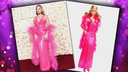 Margot Robbie Wears 1977's Superstar Barbie-Inspired Dress at 2024 Golden Globes
