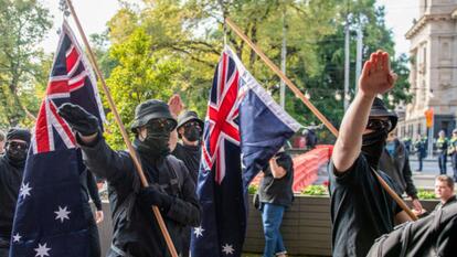 A new law in Australia bans the sale, use, or display of any Nazi or terror group symbols.