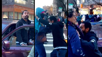 Angry New York City Driver Confronts Pro-Palestinian Protesters on Bridge 