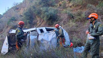 A woman survived 4 days in her truck after crashing 250 feet down to the bottom of a Southern California canyon.