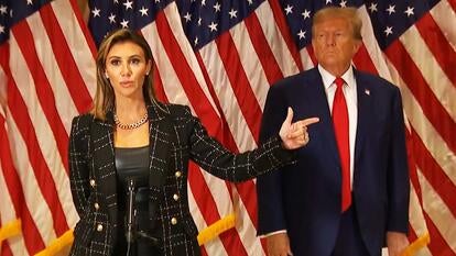 Alina Habba and Donald Trump